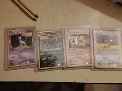 Pokemon Cards Umbreon Espeon Arcanine Eevee P.M Japanease Amazing Check Pics - Image 1