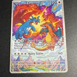 Custom TCG Fan Art Card - Salamence / Charizard - Image 1