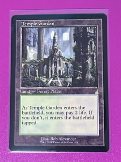 MTG *Temple Garden* -Ravnica Remastered #414- Near Mint - Retro Frame - Reg Rare - Image 1
