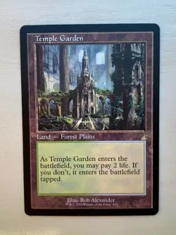 MTG Temple Garden (Retro Frame) Ravnica Remastered 0414 Regular Rare - Image 1
