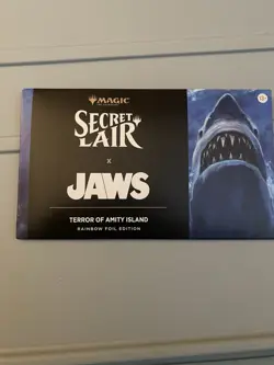 MTG Secret Lair Jaws: Terror of Amity Island Rainbow Foil Edition (Sealed) - Image 2
