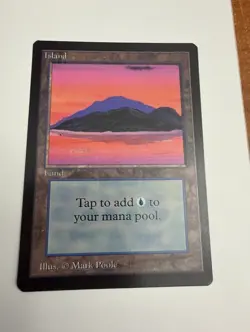 Island (C) Limited Edition - Beta Edition Normal Land MTG - Image 2