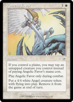 ANGELIC FAVOR ~mtg EX/VLP Nemesis Unc x4 - Image 1