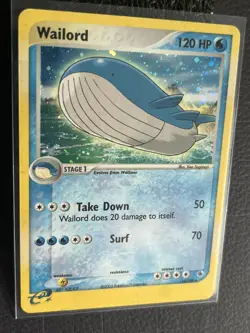 Wailord 14/109 EX Ruby & Sapphire 2003 Rare Vintage Pokemon Card NM - Image 3