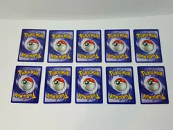 Lot (10) 1999 Pokemon TCG Fossil Unlimited Base Gambler Trainer Cards 60/62 10x - Image 3