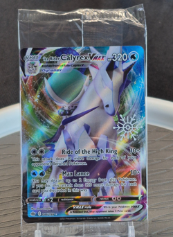 Pokemon Ice Rider Calyrex VMAX Holiday Calendar Snow Flake Stamp 046/198 Sealed - Image 1