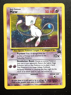 Pokemon TCG Mew Black Star Promo 9 Holo WOTC - Image 1
