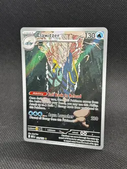 Pokemon TCG Clawitzer 141/132 Mega Evolutions Illustration Rare NM - Image 2