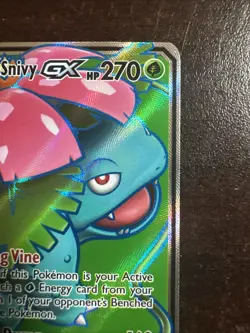Venusaur & Snivy GX 210/236 LP Pokemon TCG SM Cosmic Eclipse Full Art Tag Team L - Image 3
