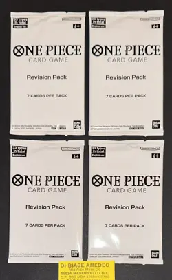 X4 Booster BANDAI ONE PIECE card game-Romance Dawn OP-01 REVISION PACK ENGLISH - Image 1