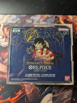 One Piece OP-01 Romance Dawn Booster Box BLUE BOTTOM English Wave 1 Acrylic Case - Image 1