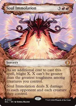 Showcase SOUL IMMOLATION x1 mtg NM-M Lorwyn Eclipsed 1 Mythic - Image 1