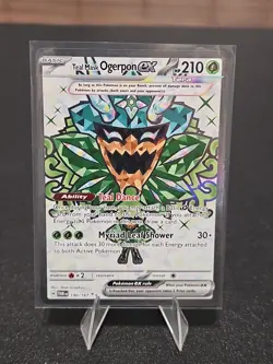 Pokemon TCG Card Teal Mask Ogerpon EX 190/167 Twilight Masquerade Full Art - NM - Image 1