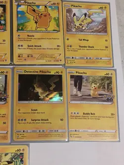 Pokemon TCG 10 Card Lot Pikachu Raichu Regular Holo GO Detective Pikachu English - Image 2