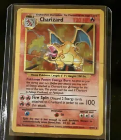 Pokemon TCG Charizard Base Set Holo Unlimited Rare Card - Image 1