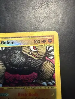 Pokemon Card Golem 14/165 Holo Rare Expedition E Series Holo WOTC Near Mint - Image 3