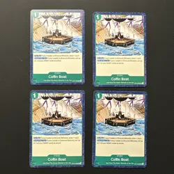 One Piece Coffin Boat OP14-039 Playset (x4) - The Azure Sea's Seven Warlords - Image 1