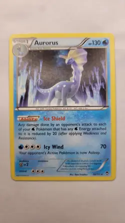 Pokemon TCG Aurorus 26/111 Cosmos Holo Rare Promo XY Furious Fists - Image 1