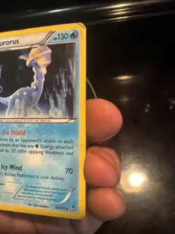 Pokemon 2014 XY Furious Fists Aurorus #26/111 (Cosmos Holo) Damaged - Image 4