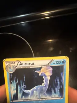 Pokemon 2014 XY Furious Fists Aurorus #26/111 (Cosmos Holo) Damaged - Image 5