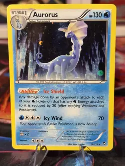 Pokemon 2014 XY Furious Fists Aurorus #26/111 (Cosmos Holo) LP - Image 1