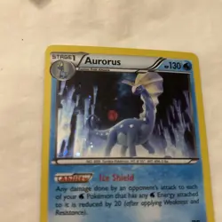 Pokemon 2014 XY Furious Fists Aurorus #26/111 (Cosmos Holo) LP - Image 2