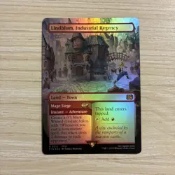 Lindblum, Industrial Regency (Borderless 312) · Foil - NM - MTG FINAL FANTASY - Image 1