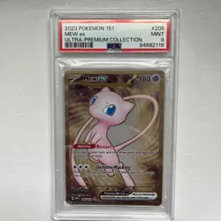 2023 POKEMON MEW EN-151 205 MEW EX HYPER RARE PSA: MINT 9 - Image 1