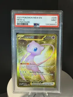 2023 POKEMON MEW EN-151 205 MEW EX HYPER RARE PSA: MINT 9 - Image 1