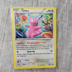 Pokemon TCG Ditto Black Star Promo XY40 2013 LP Holo Card - Image 1