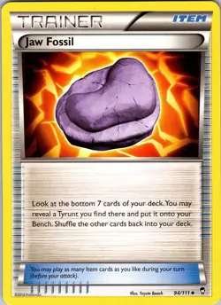 Pokemon TCG Jaw Fossil XY Furious Fists 94/111 Regular Uncommon Card NM - Image 1