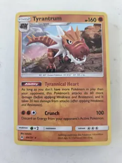 Tyrantrum 69/131 Sm-Forbidden Light Holo Pokemon Tcg Sun & Moon Card - Image 1
