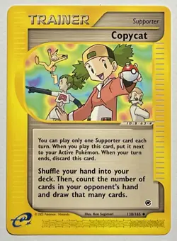 Copycat 138/165 (LP) Common E-Series: Expedition 2002 Pokemon Card - Image 1