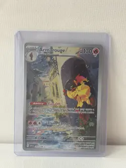 Pokemon TCG Armarouge Scarlet & Violet Base Set Holo Illustration Rare Card - Image 1