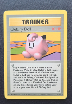 CLEFAIRY DOLL - 70/102 - Base Set - Pokemon Card -NM - Image 1