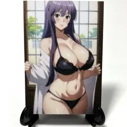 Sekirei Miya Asama Sexy Anime Waifu Girl Lewd Doujin Goddess Glitter Art Card - Image 1