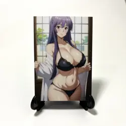 Sekirei Miya Asama Sexy Anime Waifu Girl Lewd Doujin Goddess Glitter Art Card - Image 2