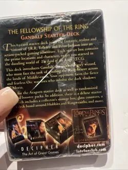 LOTR TCG Gandalf Fellowship of The Ring 63 Card Starter Deck Sealed W/tear CPics - Image 4