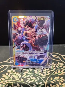 Monkey.D.Luffy (118) OP11-118 English SEC A Fist of Divine Speed One Piece Card - Image 1