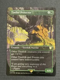 Magic The Gathering Timber Protector Borderless LOTR Foil - Image 1