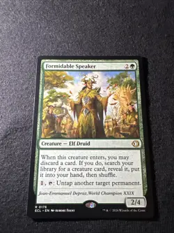 MTG Lorwyn Eclipsed ~ Formidable Speaker 176 Rare Regular - Image 1