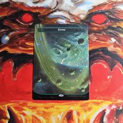 Forest (495) (Borderless) (Galaxy Foil) Unfinity Foil Nm - Image 1