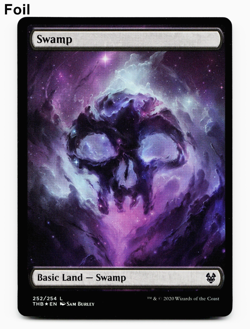 Swamp (252) (Full Art) - FOIL - [Theros Beyond Death] MTG Magic - NM/M 💀 - Image 1
