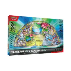 Pokemon TGC Venusaur ex and Blastoise ex Premium Collection GameStop IN HAND - Image 2