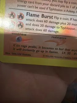 Pokemon Card TCG Typhlosion 1st Edition 17/111 Neo Genesis Holo Rare MP/HP - Image 3