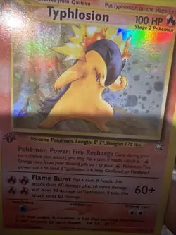 Pokemon Card TCG Typhlosion 1st Edition 17/111 Neo Genesis Holo Rare MP/HP - Image 5