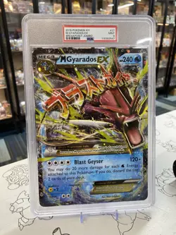 PSA 9 Pokemon XY Gyarados Holo 27/122 Evolutions Breakpoint Jumbo POP 2 NO 10s - Image 1