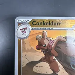 Conkeldurr 049/086 Pokemon TCG: Black Bolt English -Master Ball- Rare Holo - NM - Image 2