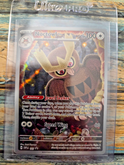 Pokemon TCG Noctowl SVP 141 Black Star Promo Holo NM - Image 1