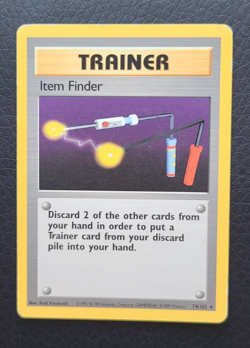 Pokemon Item Finder 74/102 Base Set Regular MP - Image 1